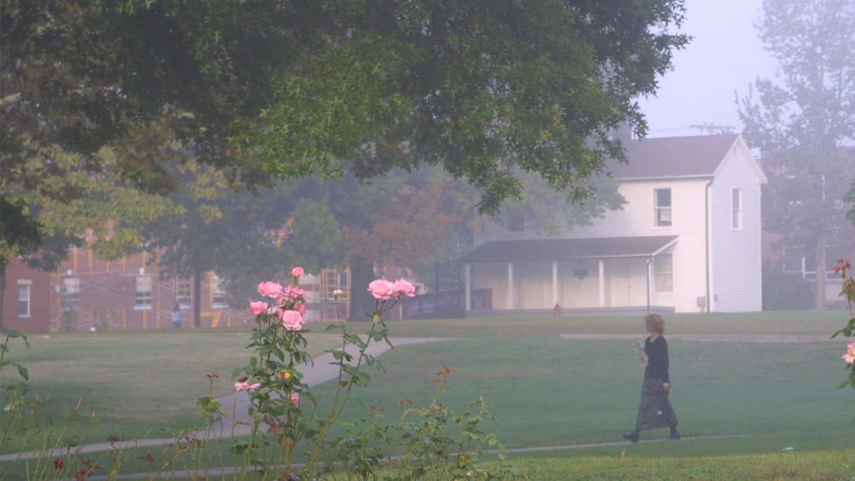 foggy morning on Asbury campus