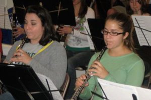 students playing wind instruments