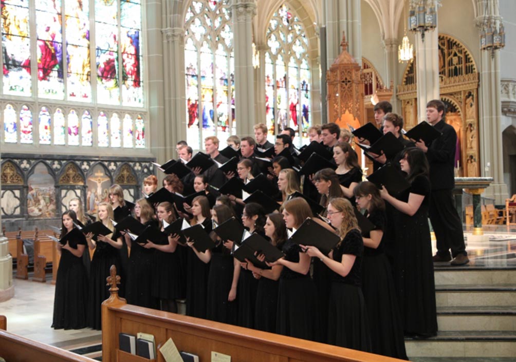 Asbury University Chorale at St. Mary's Basilica in Covington, Kentucky