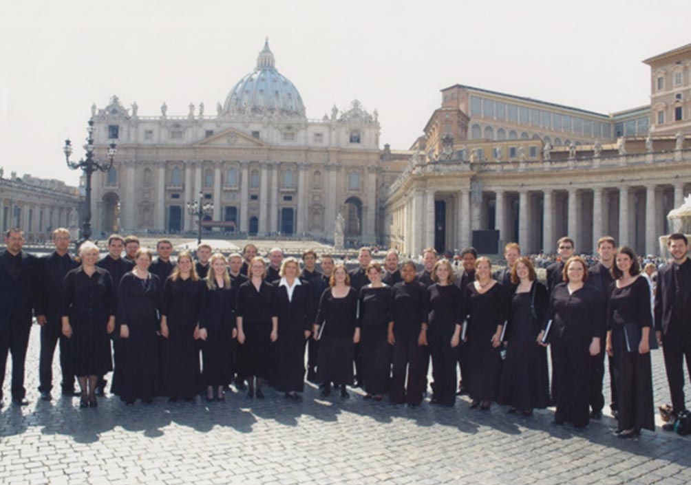 Asbury Vocal Ensemble at St. Peter's Basilica in Rome, Italy