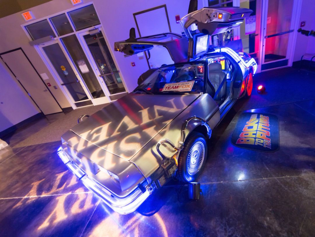 DeLorean on display