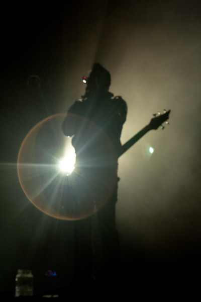 silhouette of a musician