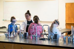 kids doing chemistry experiments