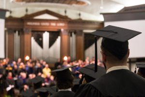 student graduates at baccalaureate