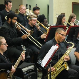 jazz band playing on stage