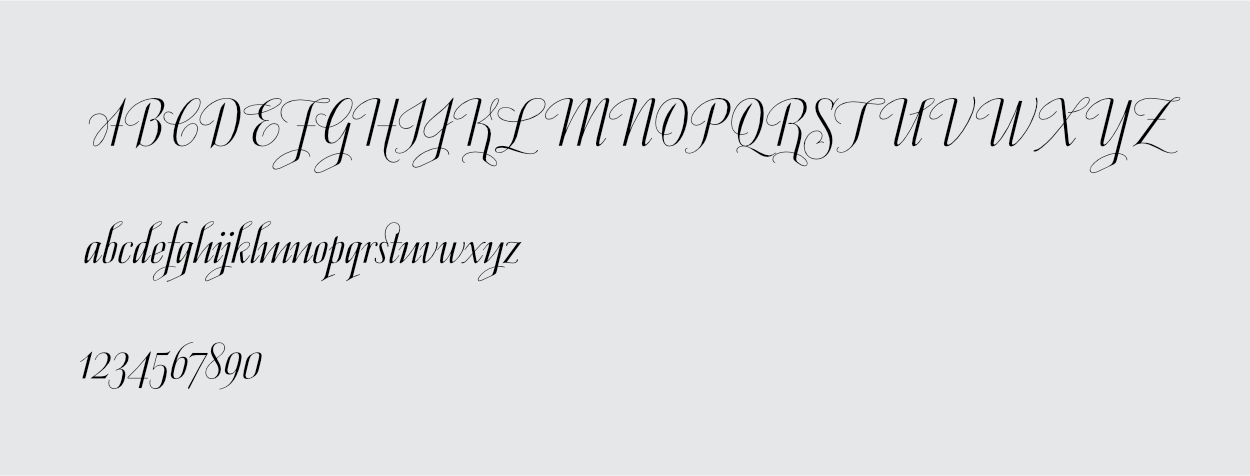 Jeeves font sample