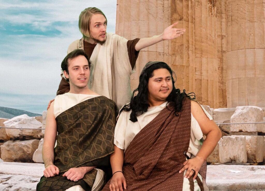 Students acting in Electra