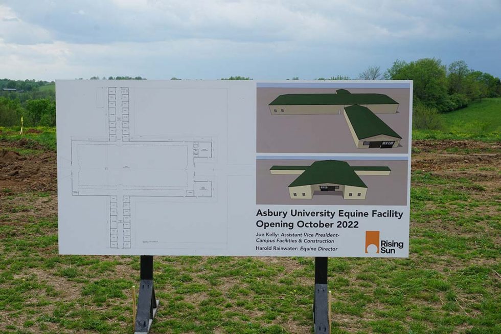 sign showing planned building layout