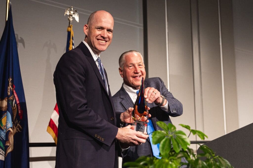 Dr. Kevin Brown and J.C. Huizenga